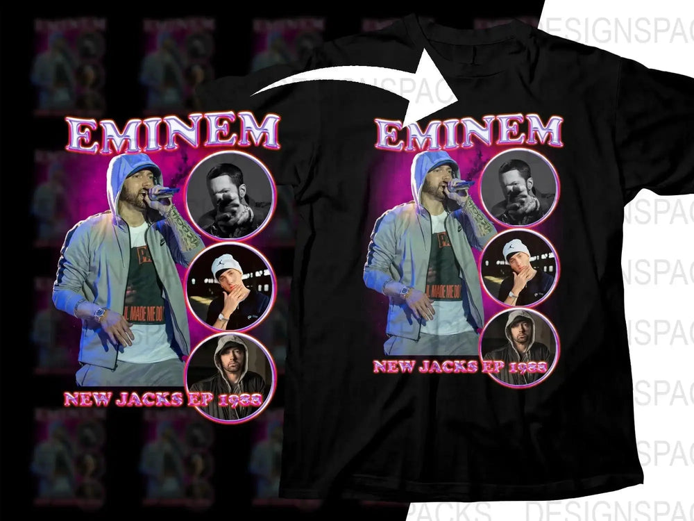 Eminem New Jacks EP 1998 Graphic Print Png Digital Download