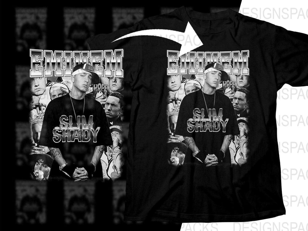 Eminem Slim Shady Music Bootleg Graphic Png Digital Download