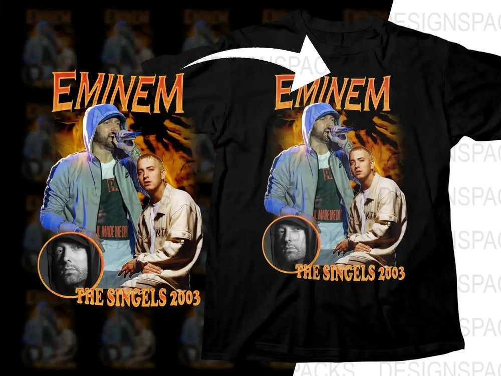 Eminem The Singles 2003 Graphic Print Png Digital Download