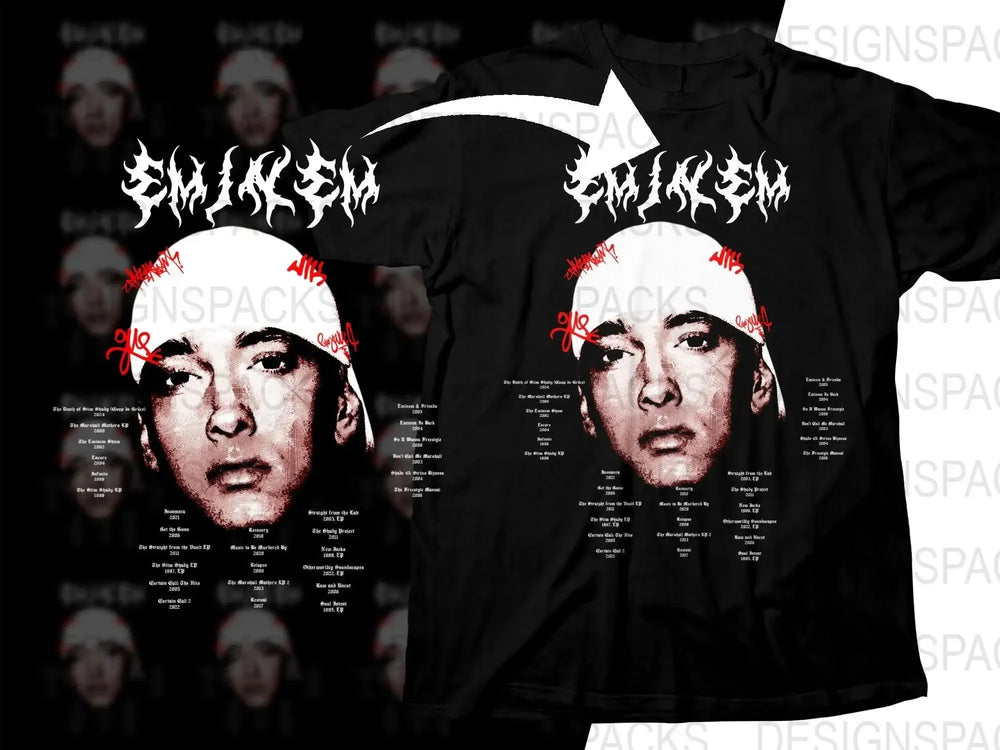 EMINEN Music Artist Streetwear Png Digital Download