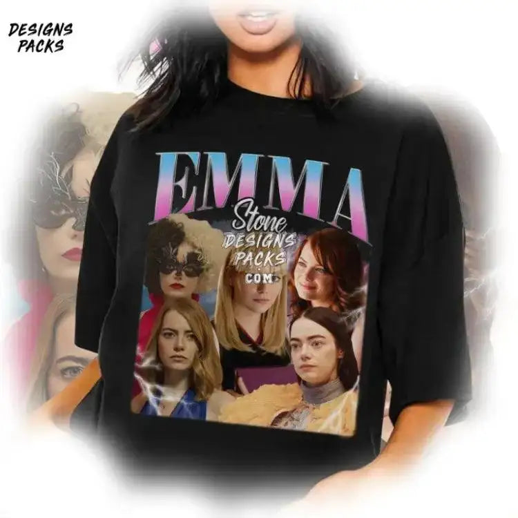 Emma Stone Homage Vintage Png Design