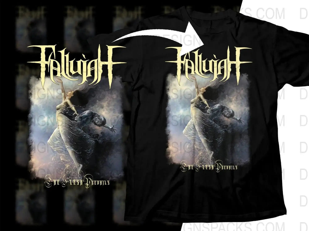Enchanting Fantasy Artwork Fallujah The Flesh Prevails Png Halftone Digital Download