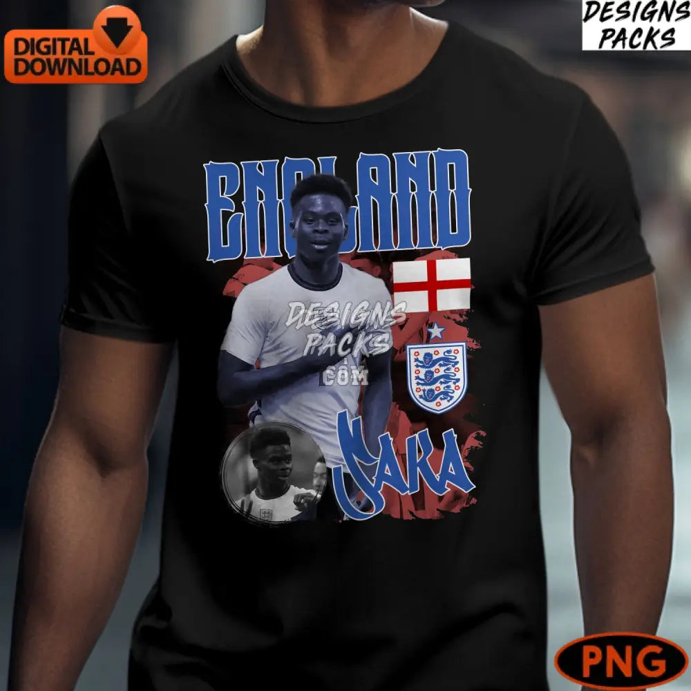 England Football Player Digital Art Sports Fan Graphic Download English Soccer Png File