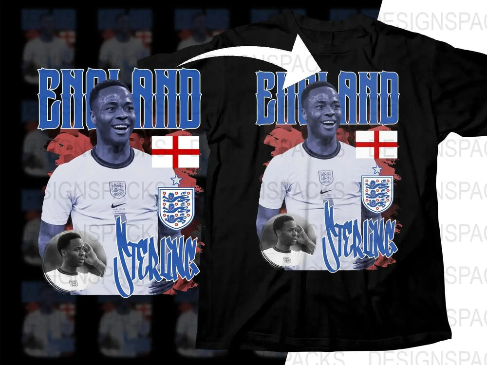 England Raheem Sterling Soccer Star Player Soccer Png Digital Download