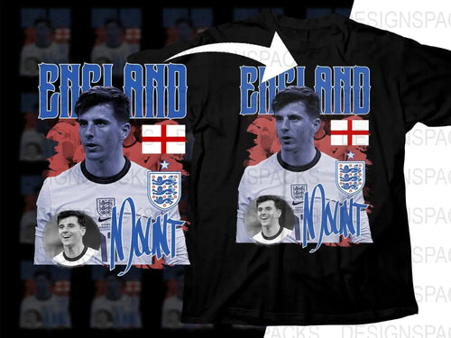England Soccer Star Mason Mount Tee Sports Soccer Png Digital Download