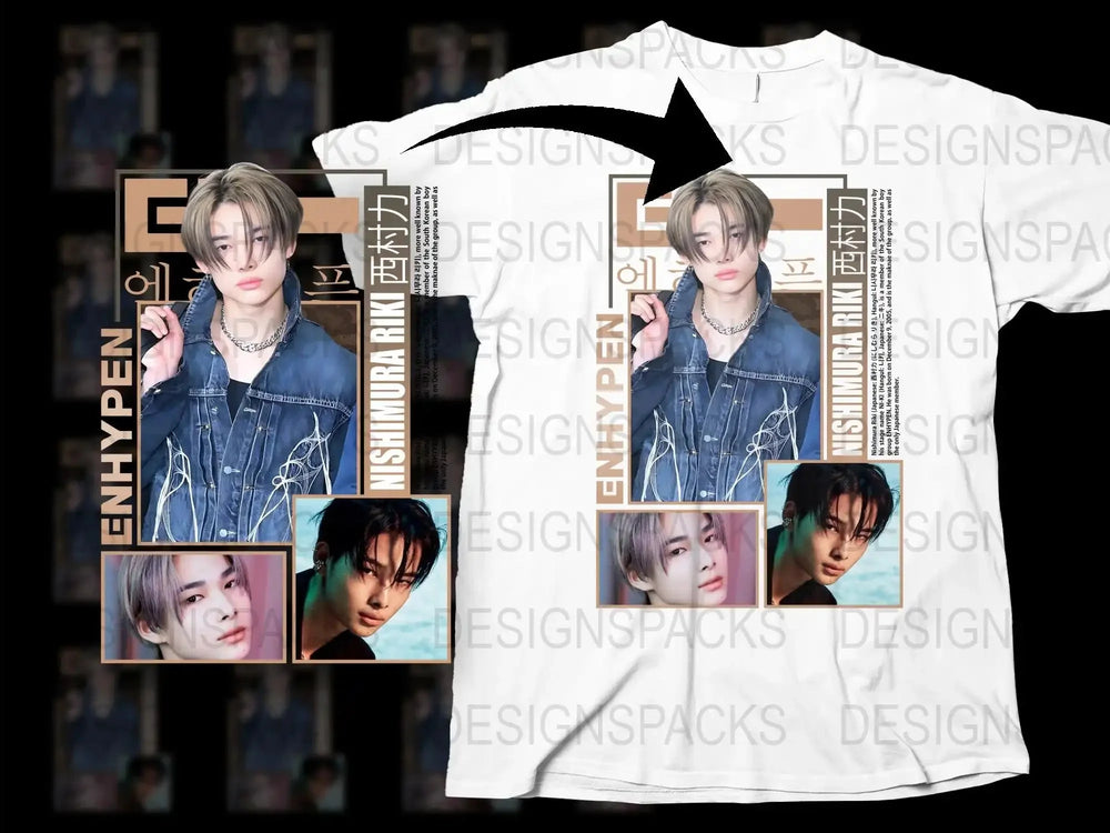 ENHYPEN Inspired T-Shirt, K-Pop Idol Graphic Tee, Unisex Fashion, Trendy Korean Pop Merchandise