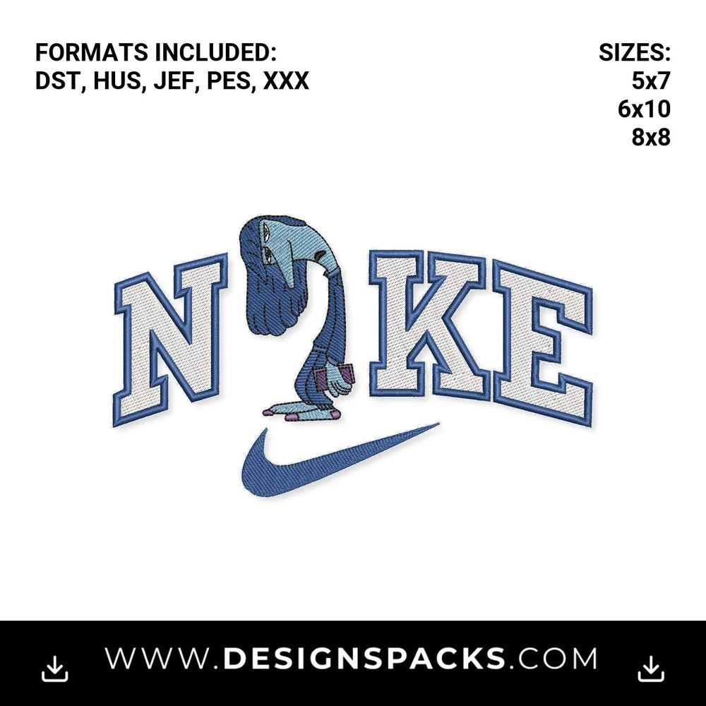 Ennui Inside Out 2 Nike Swoosh Embroidery Design - Instant digital download pattern at Designspacks.com