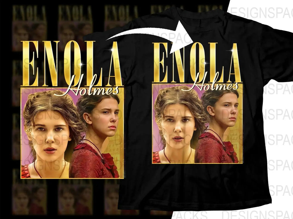 Enola Holmes Inspired Unique Bootleg Movie Png Digital Download