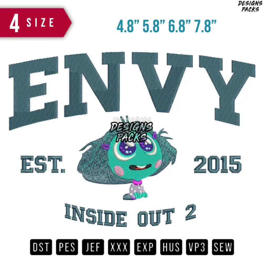 Envy Est 2015 Inside out Cartoon Embroidery Design