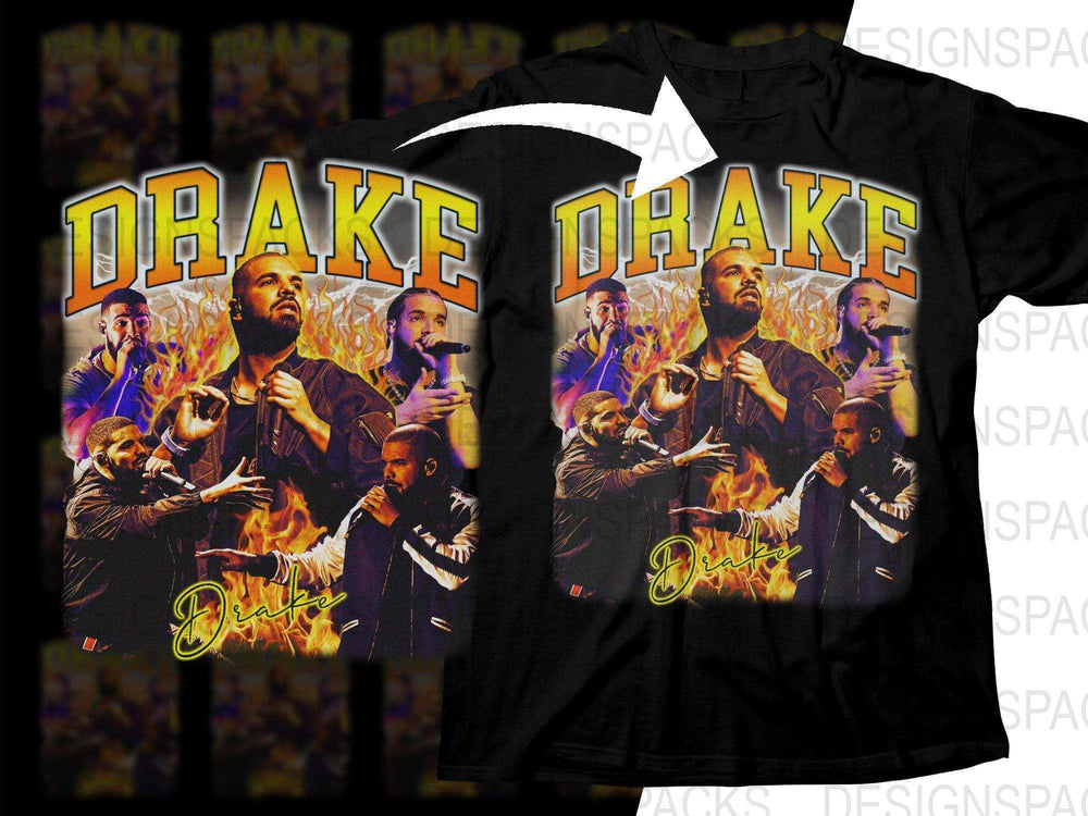 Epic Drake Fire Art Bootleg Bootleg Png Digital Download