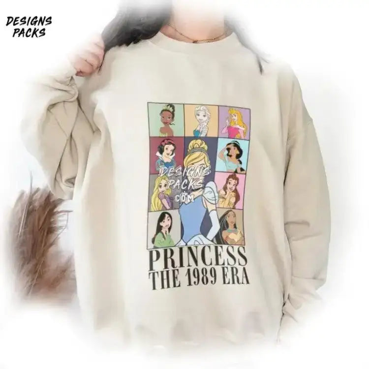 Eras Merch Bejeweled Cartoon Princess Tour Text Black Png Design