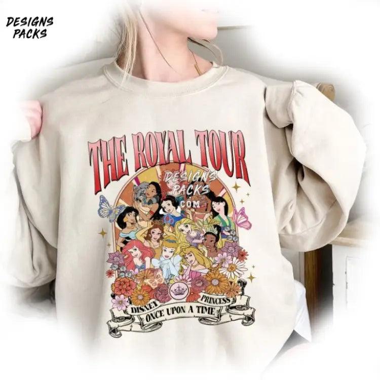 Eras Tour Merch Princess Cartoon Land Trip Vintage Retro Floral The Royal Once Upon A Time. Png