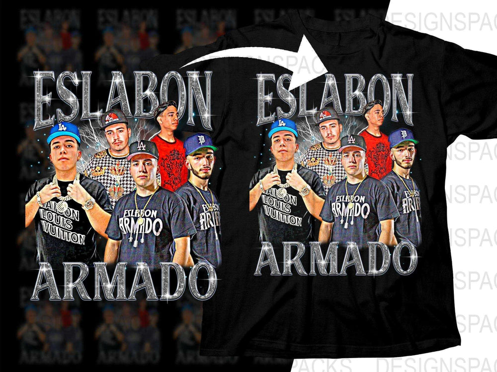 Eslabon Armado Music Bootleg Graphic Style Png Digital Download
