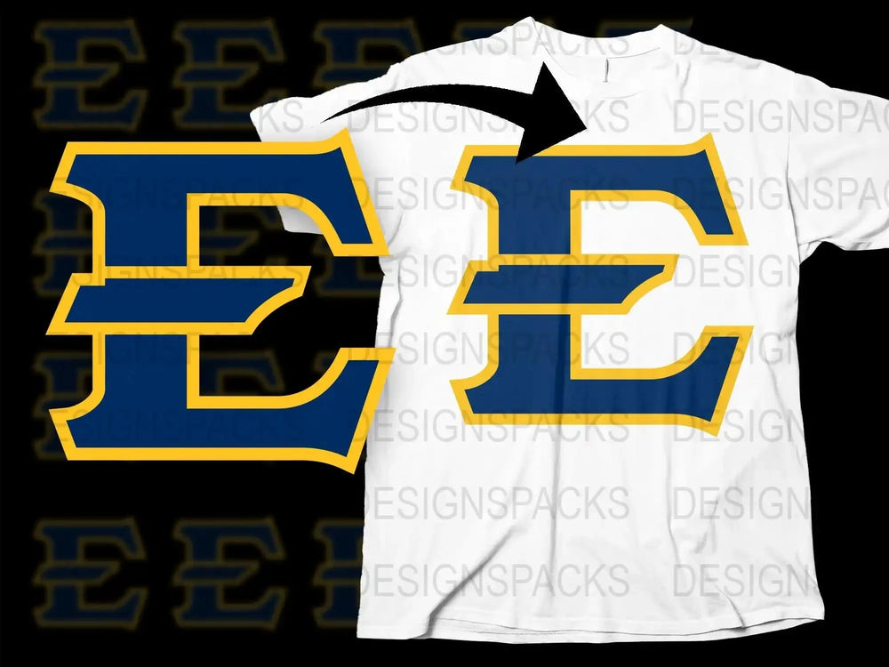 ETSU Buccaneers College Football Png Digital Download