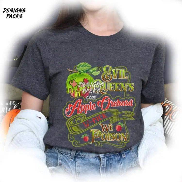 Evil Queens Apple Orchard Cartoon Land Halloween Queen Png Design