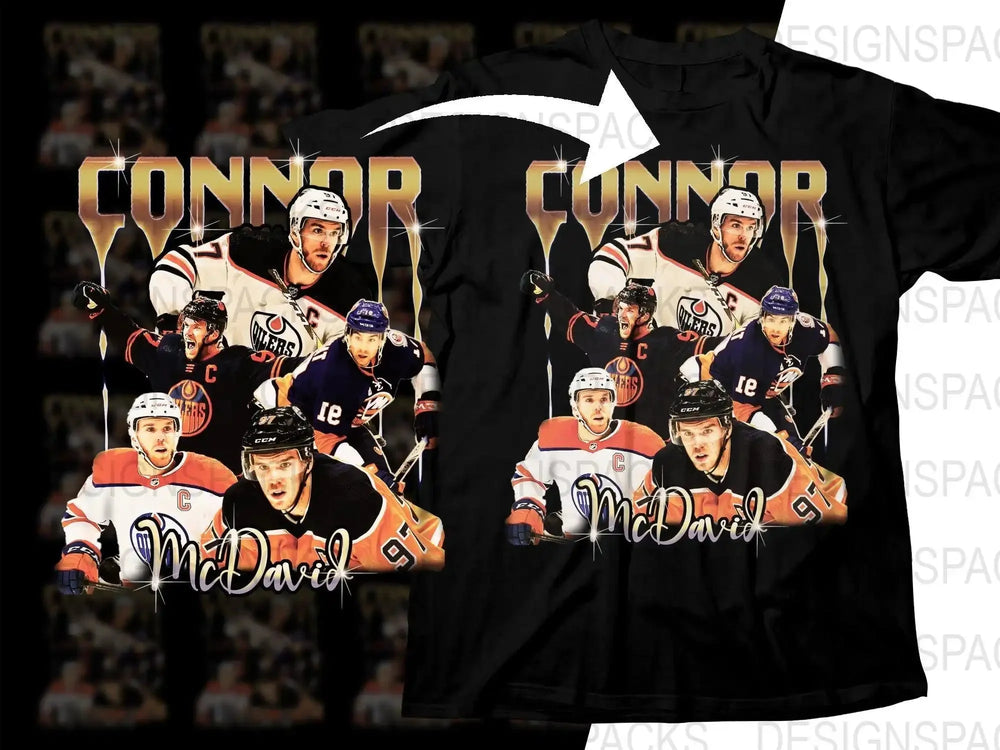 Exciting Connor McDavid NHL Ice Hockey Fan Png Digital Download