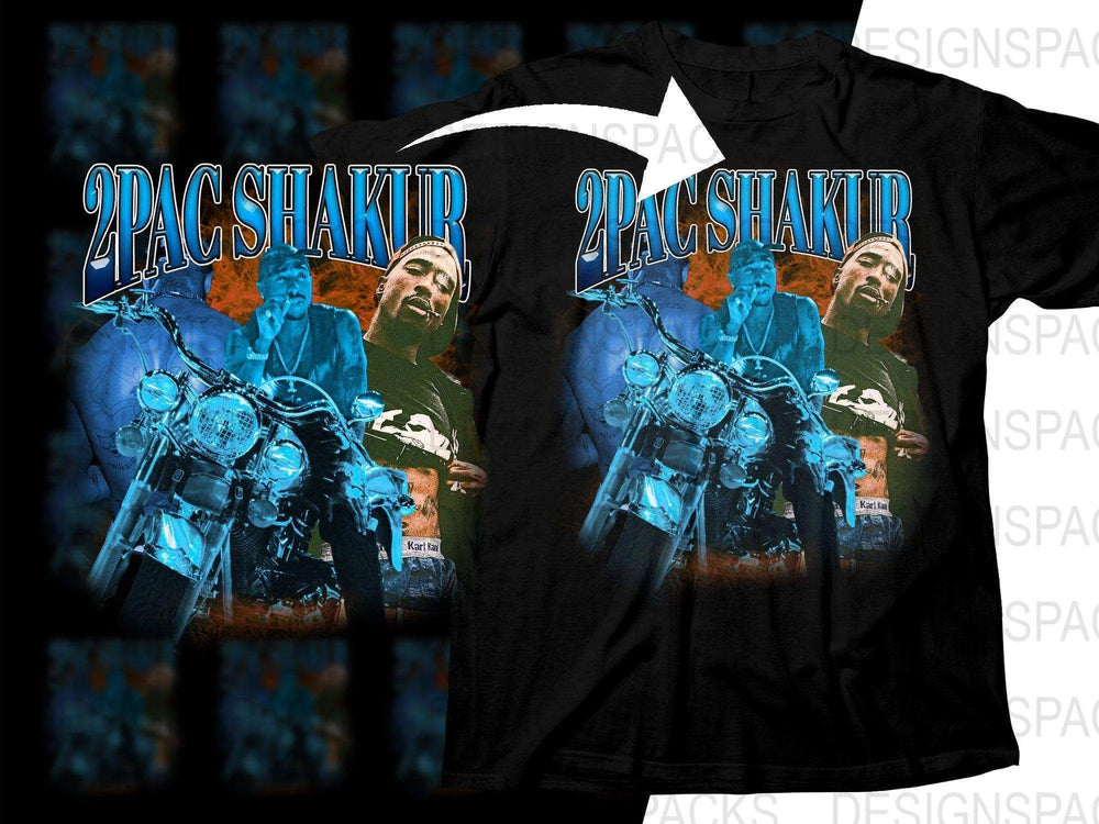 Exclusive 2Pac Shakur Artwork Graphic Png Digital Download