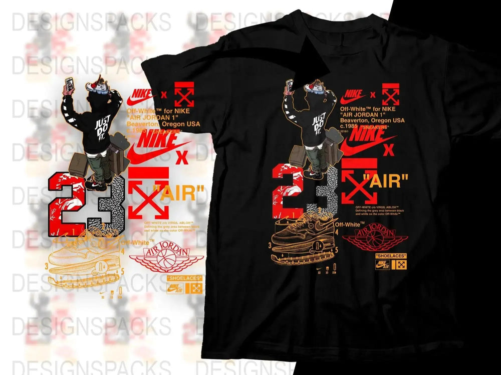 Exclusive Sport Brand x Off Sport Brand Sneaker Graphic Png Digital Download