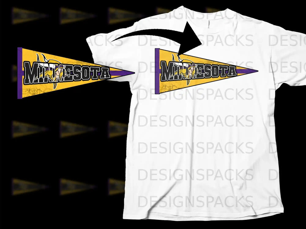 Minnesota Vikings Team Pennant Graphic Shirt