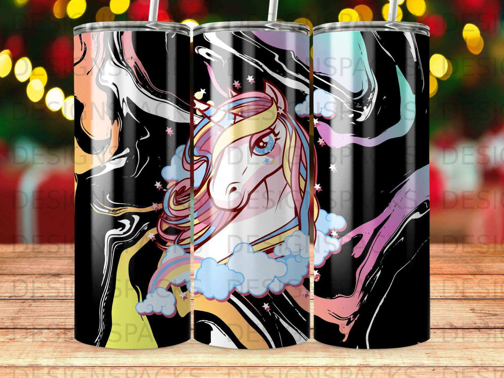 Fantasy Unicorn Rainbow Stars Abstract Swirls product type