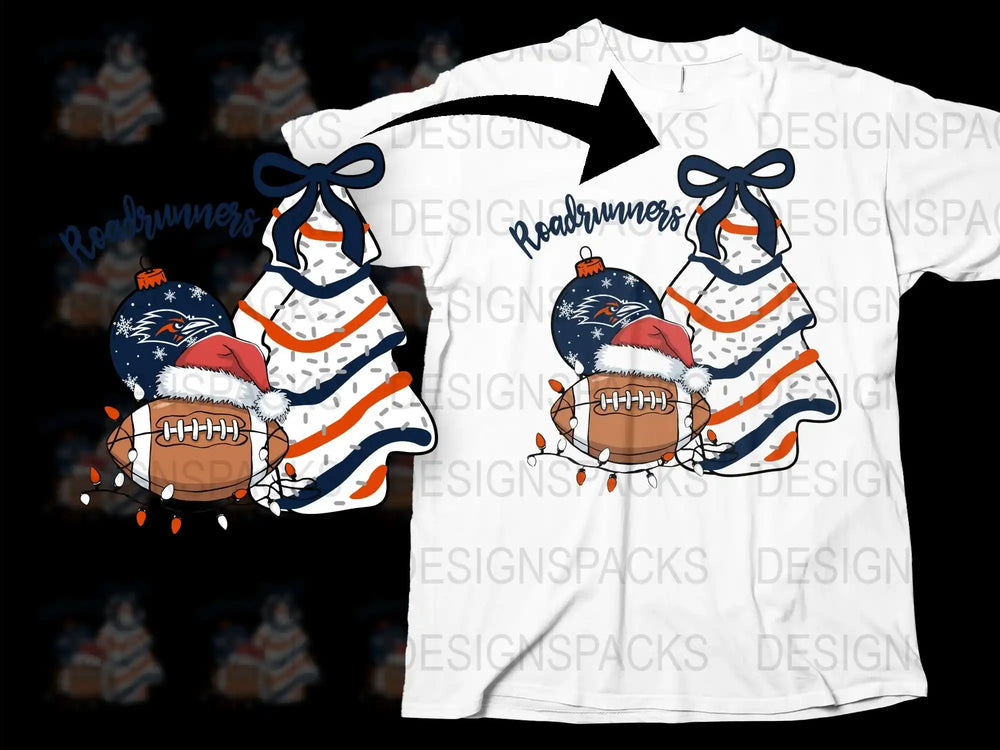 Christmas Gnomes Football T-Shirt, Festive Holiday Sports Tee, Unique Winter Apparel, Men’s and Women’s Sizes Available