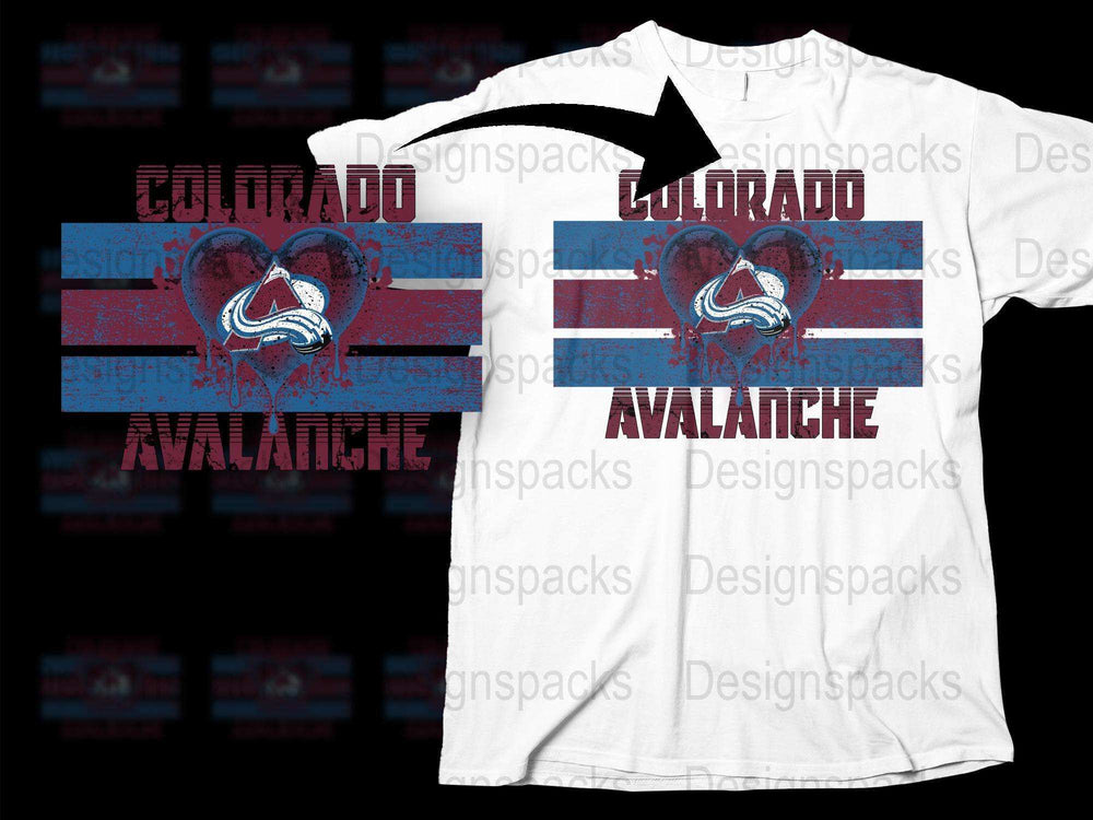 Colorado Avalanche T-Shirt, Vintage Distressed Graphic Tee, Unisex Sports Fan Apparel