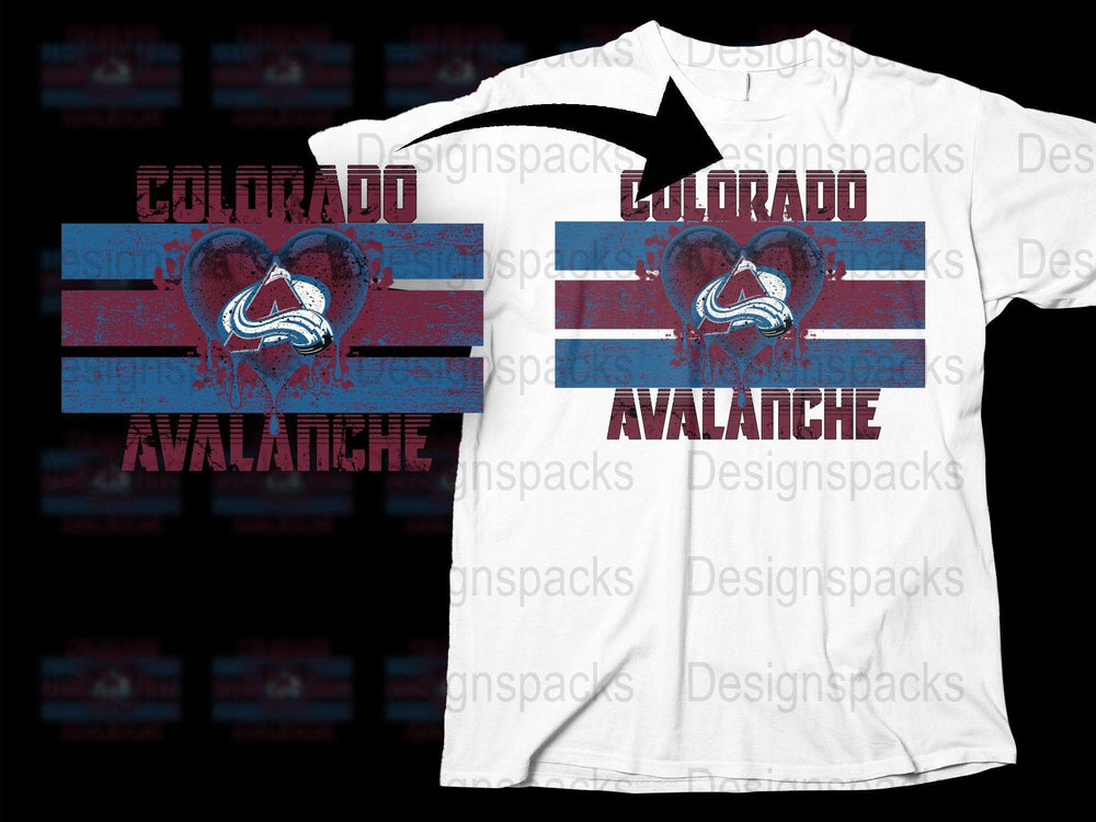 Colorado Avalanche T-Shirt, Vintage Distressed Graphic Tee, Unisex Sports Fan Apparel