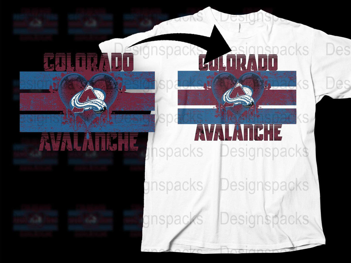 Colorado Avalanche T-Shirt, Vintage Distressed Graphic Tee, Unisex Sports Fan Apparel
