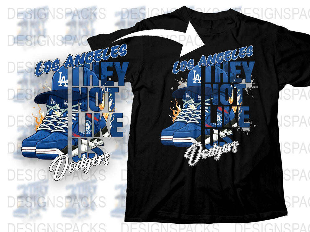 Los Angeles Dodgers T-Shirt, Urban Style Baseball Graphic Tee, Unisex LA Fan Apparel
