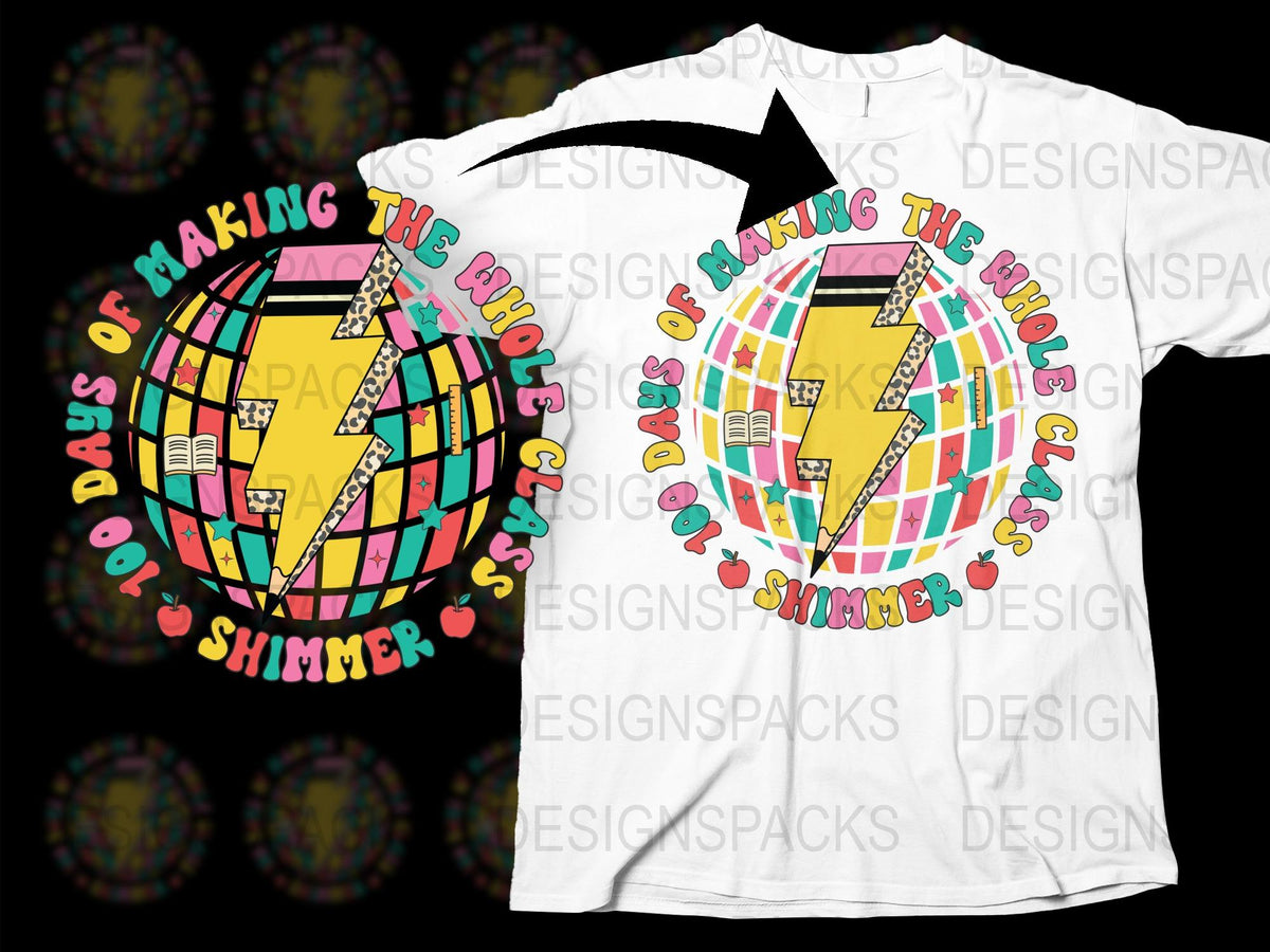 Colorful Lightning Bolt Graphic T-Shirt, Retro Style Summer Tee, Vibrant Casual Streetwear