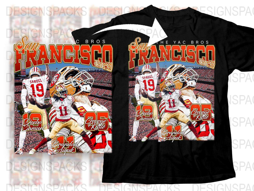 San Francisco Football Graphic T-Shirt, Vintage Sports Tee, Fan Apparel, Casual Streetwear, Sizes S-XXL