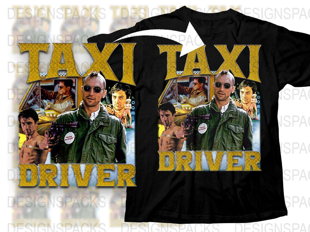 Taxi Driver Movie T-Shirt, Retro Film Graphic Tee, Vintage Style Cotton Shirt for Men and Women