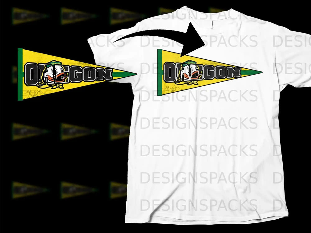 Oregon Ducks Graphic Design T-shirt