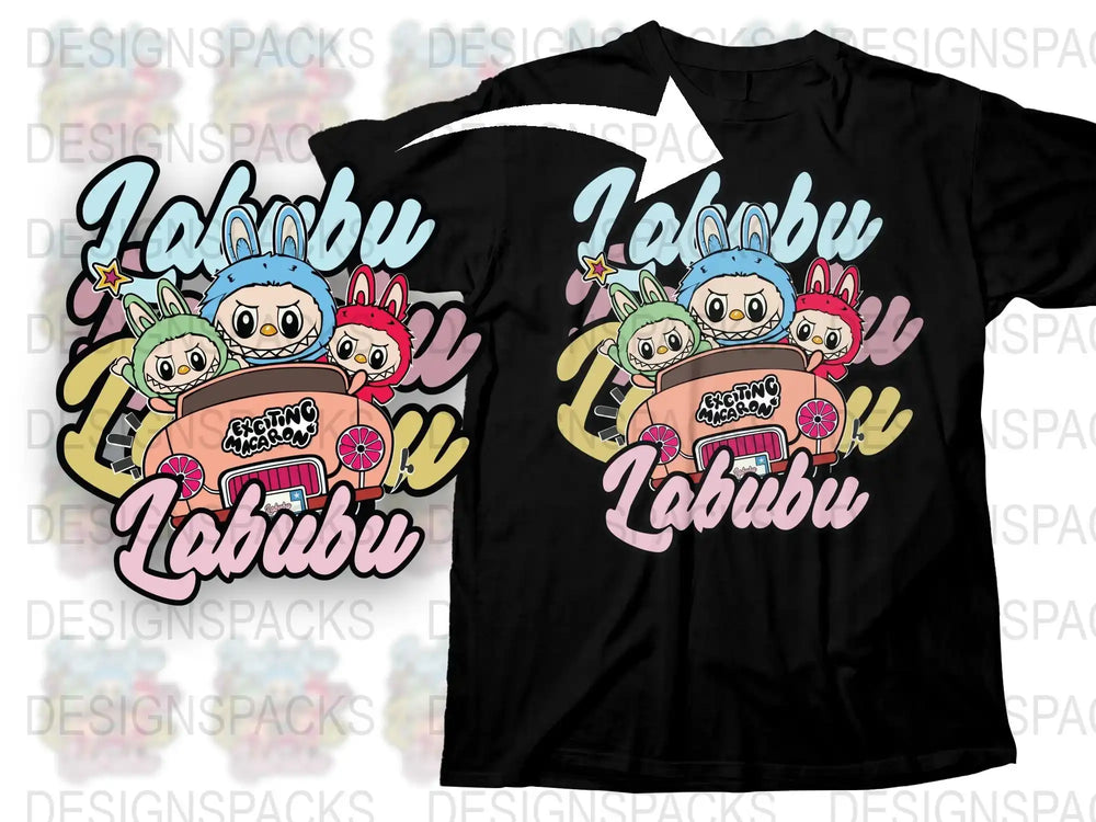Kawaii Anime T-shirt, Cute Cartoon Characters, Colorful Graphic Tee, Japanese Inspired Fashion, Trendy Kids and Adult Sizes Available