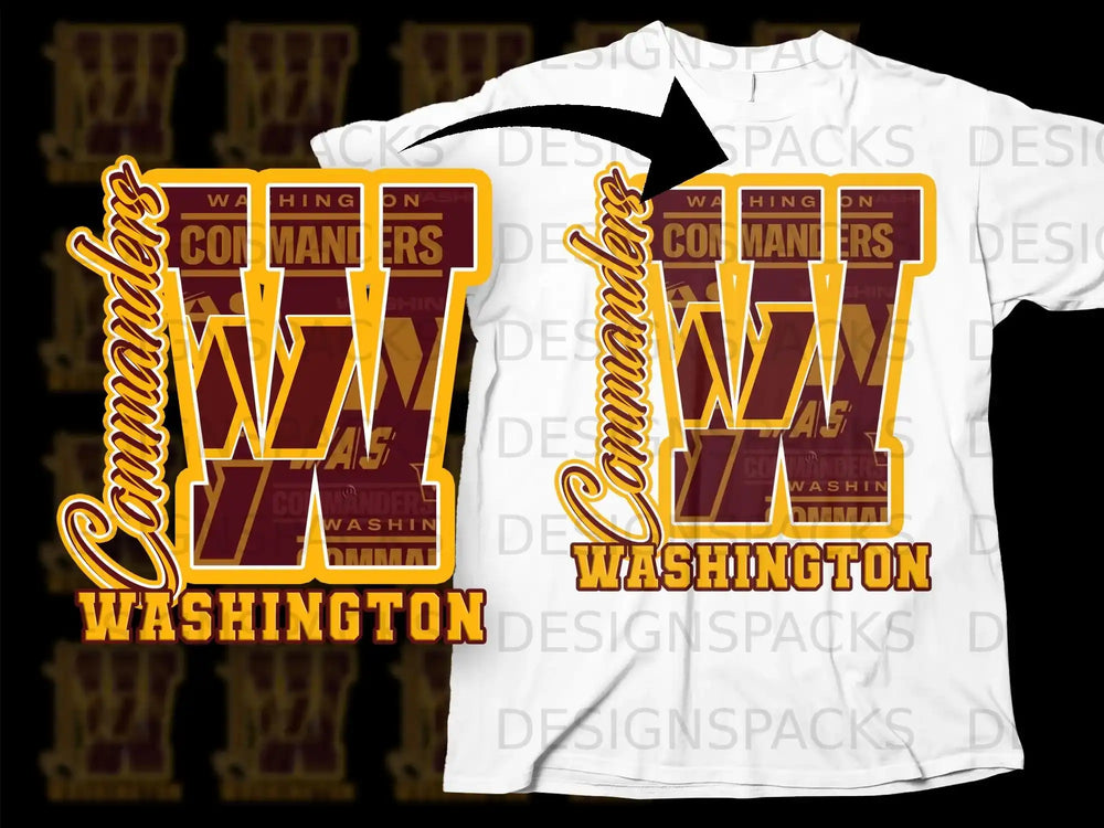 Washington Commanders W Logo Graphic T-Shirt
