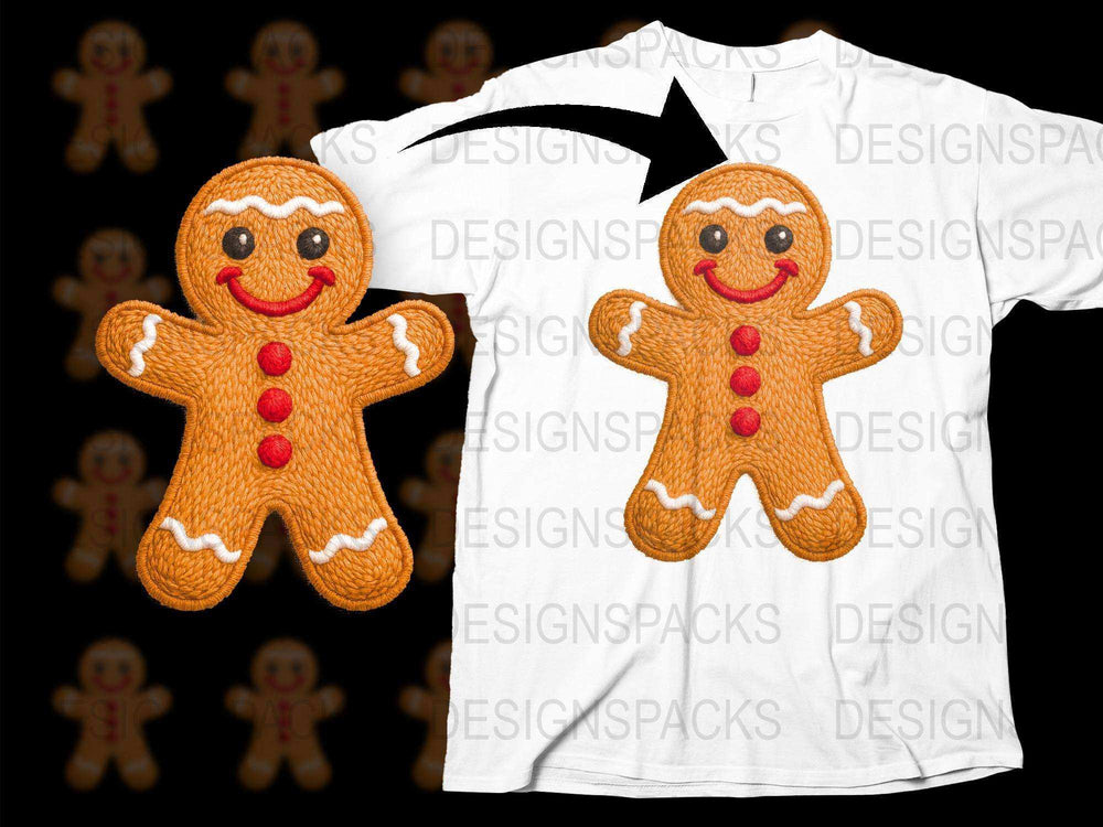 Gingerbread Man T-Shirt, Cute Christmas Cookie Graphic Tee, Holiday Apparel for All Ages