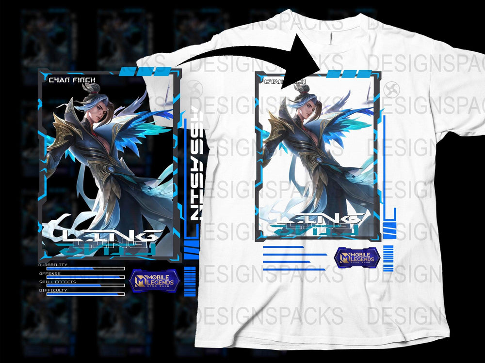Mobile Legends Chou Stiker Design T-Shirt, Cool Gamer Apparel, Unisex Graphic Tee