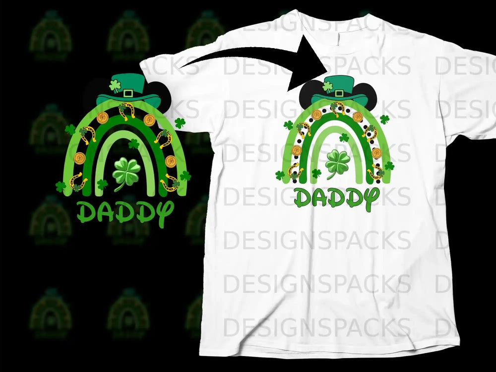 Daddy Irish Rainbow Shamrock Gold Coins Horseshoe product type