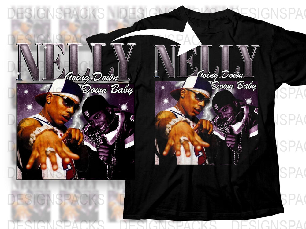 Vintage Nelly Graphic T-Shirt, Hip Hop Artist Tee, 2000s Rap Music Fashion, Urban Streetwear, Collector's Item, Men's and Women's Sizes