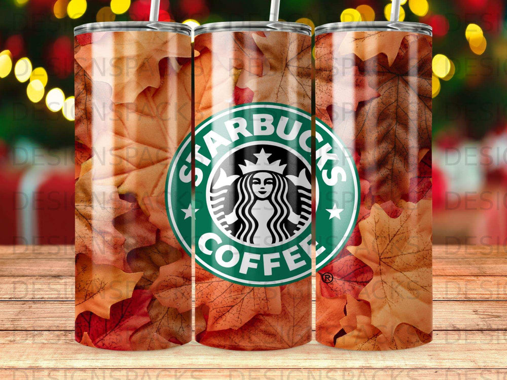 Starbucks Coffee Autumn Leaves Pattern Tumbler product type