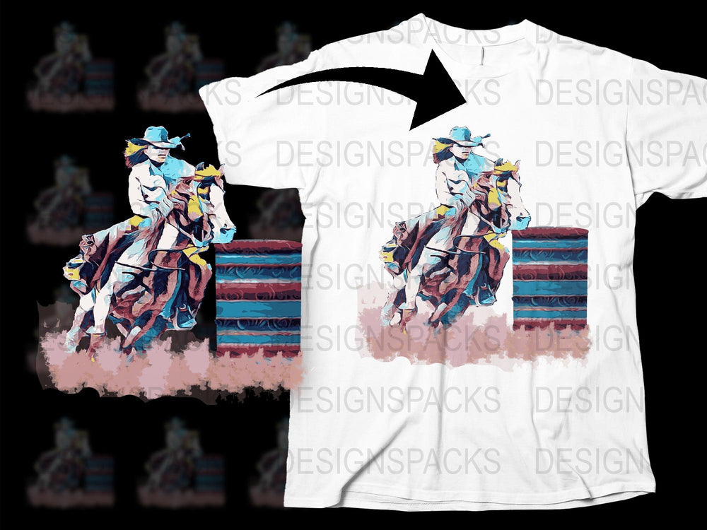 Vintage Cowboy T-Shirt, Western Cowgirl Graphic Tee, Rodeo Festival Fashion, Unique Gift Idea