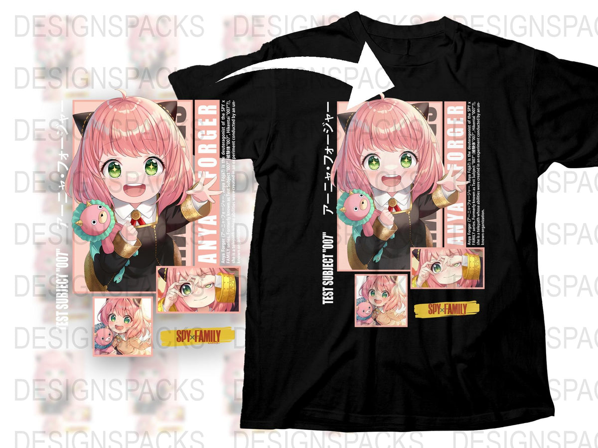 Anime Girl T-Shirt, Cute Pink Hair Manga Character, Japanese Text Graphic Tee, Casual Streetwear, Unisex Cotton Shirt