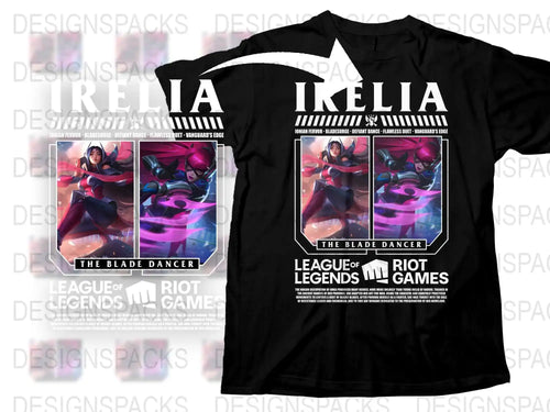 League of Legends Irelia T-Shirt, The Blade Dancer Graphic Tee, Gaming Apparel Unisex Sizes
