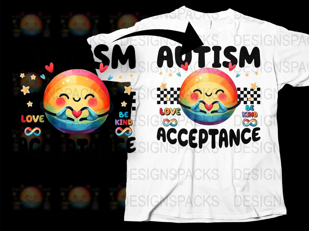 Autism Acceptance T-Shirt, Colorful Puzzle Piece Design, Be Kind Love Tee, Inclusive Fashion, Awareness Clothing