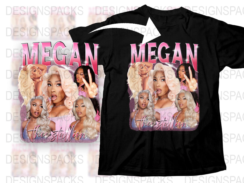 Megan Thee Stallion Graphic T-Shirt, Hip Hop Artist Print Tee, Music Fan Merch, Pop Culture Apparel