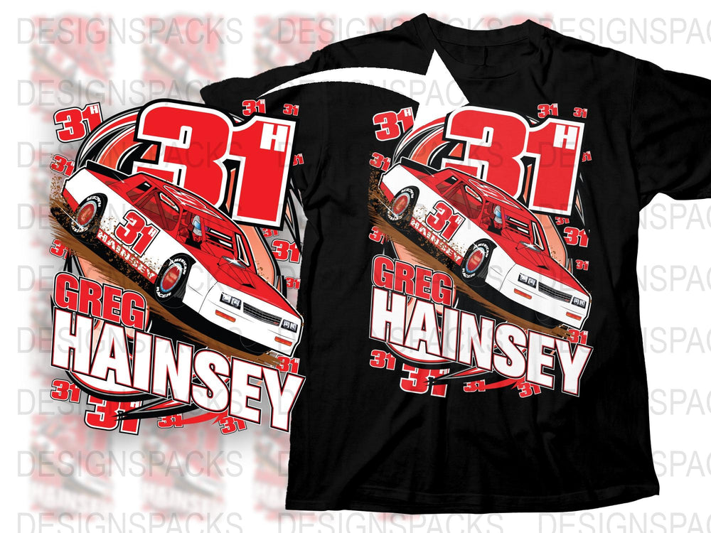 Vintage Greg Hainsey Racing T-Shirt, Retro Race Car Graphic Tee, Motorsport Collectible Shirt, Gift for Car Enthusiasts