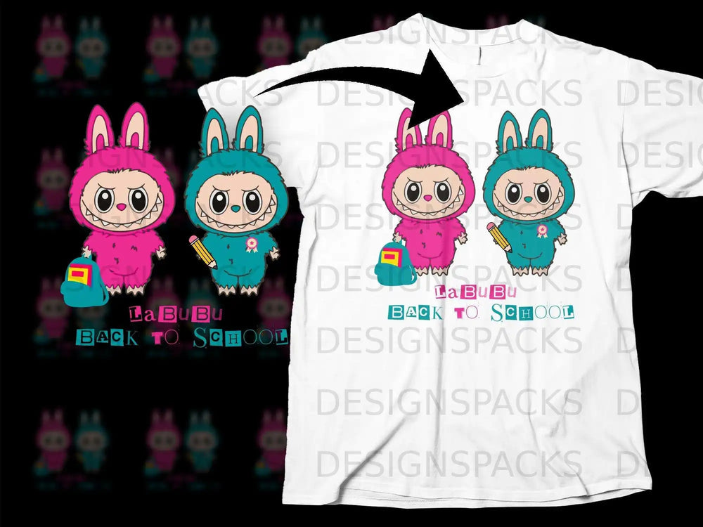 La BuBu Back To School Cute Cartoon Tshirt