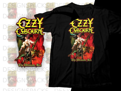 Ozzy Ultimate Sin Graphic T-Shirt Png Digital Download