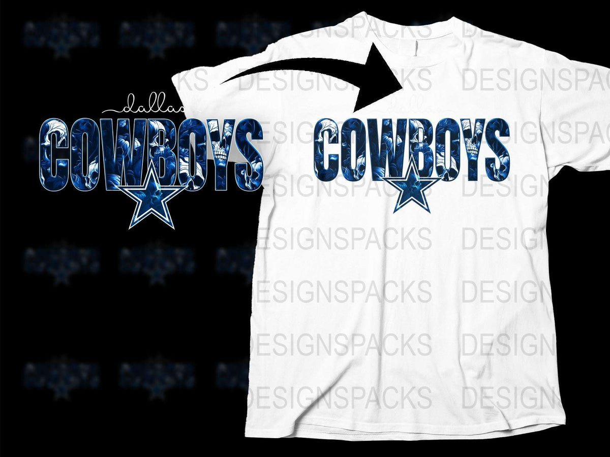 Dallas Cowboys Inspired T-Shirt, Star Logo Graphic, Football Fan Apparel, Unisex White Tee