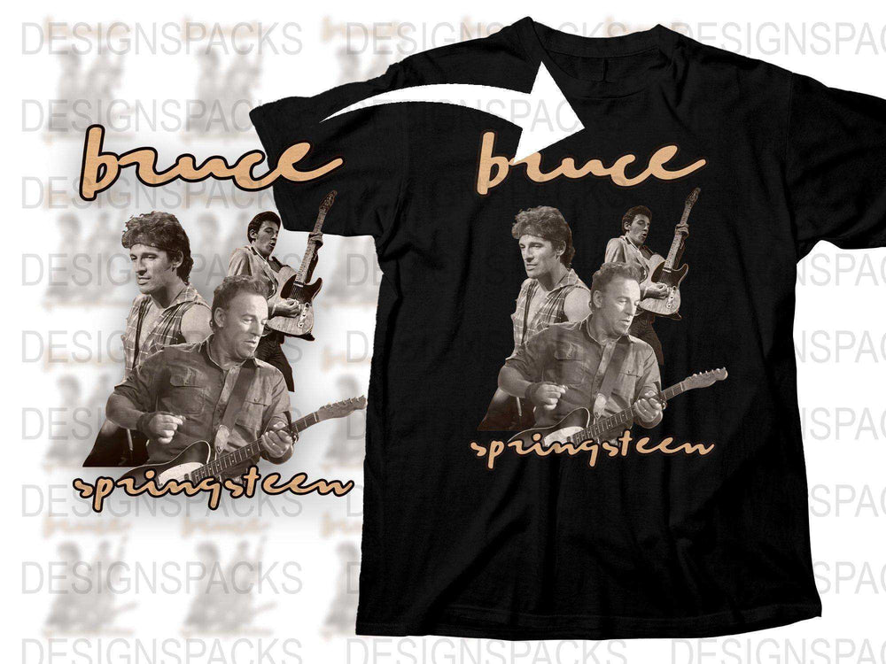 Vintage Bruce Springsteen T-Shirt, Classic Rock Band Tee, Music Legend Graphic Shirt, Retro Concert Apparel, Fan Gift Idea